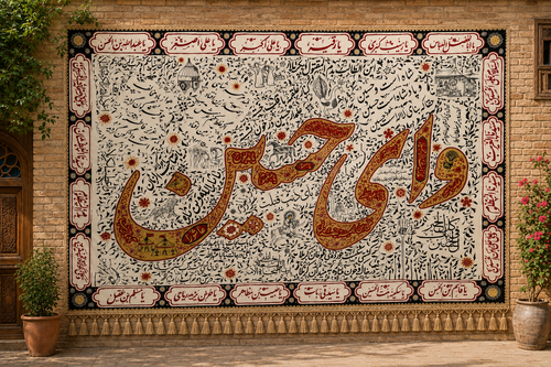 کتیبه داستان کربلا